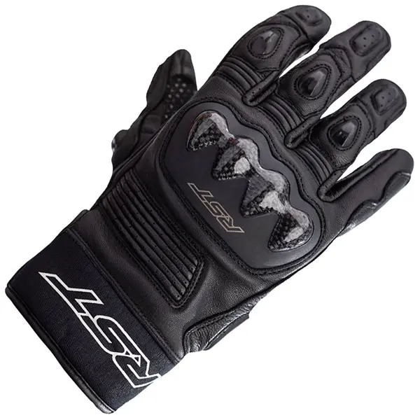 RST Freestyle 2 CE Leather Gloves - Black | CE Certified Motorcycle Gloves for Urban Riders & Adventure Enthusiasts | 2024 Trending Riding Gear