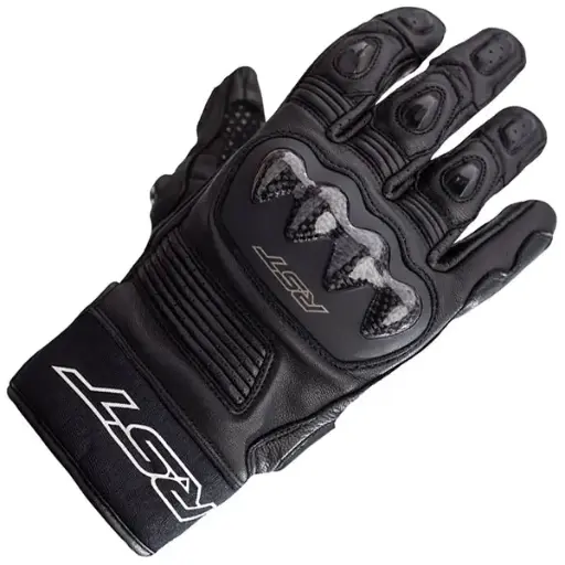RST Freestyle 2 CE Leather Gloves - Black | CE Certified Motorcycle Gloves for Urban Riders & Adventure Enthusiasts | 2024 Trending Riding Gear